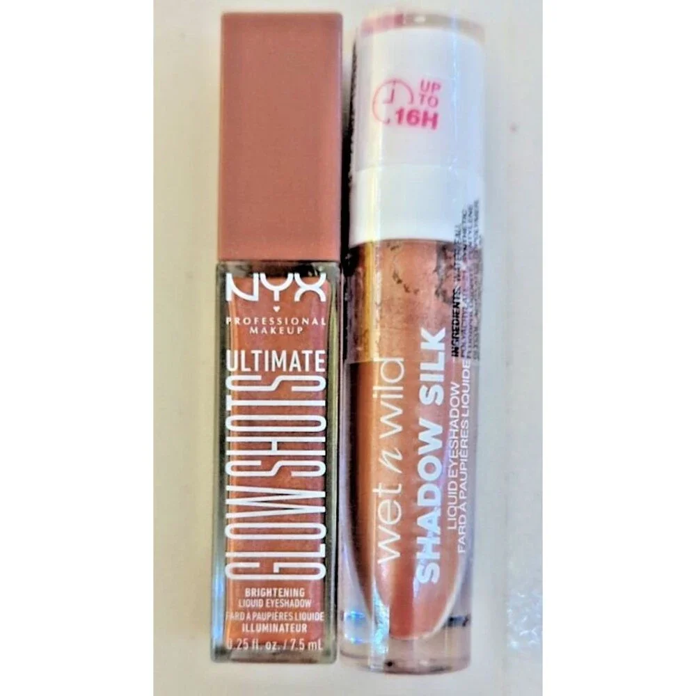 NYX Professional Makeup Butter Gloss & Wet n Wild Shadow Silk Liquid Eyeshadow